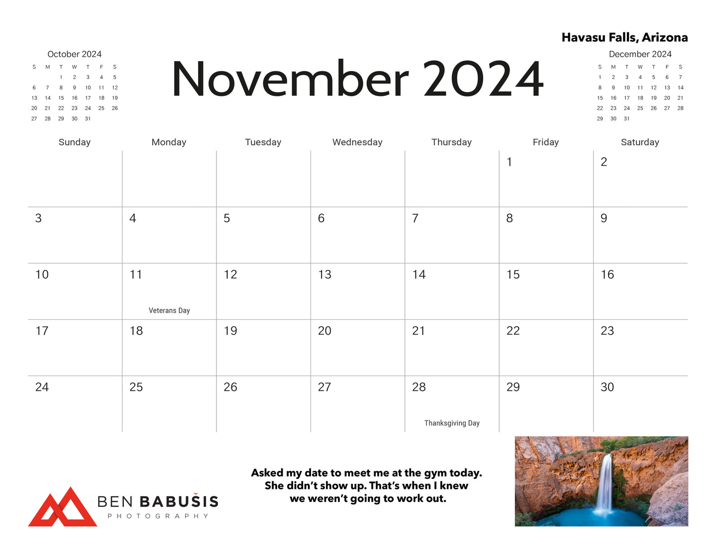 FREE 2024 Outdoor Photography Wall Calendar